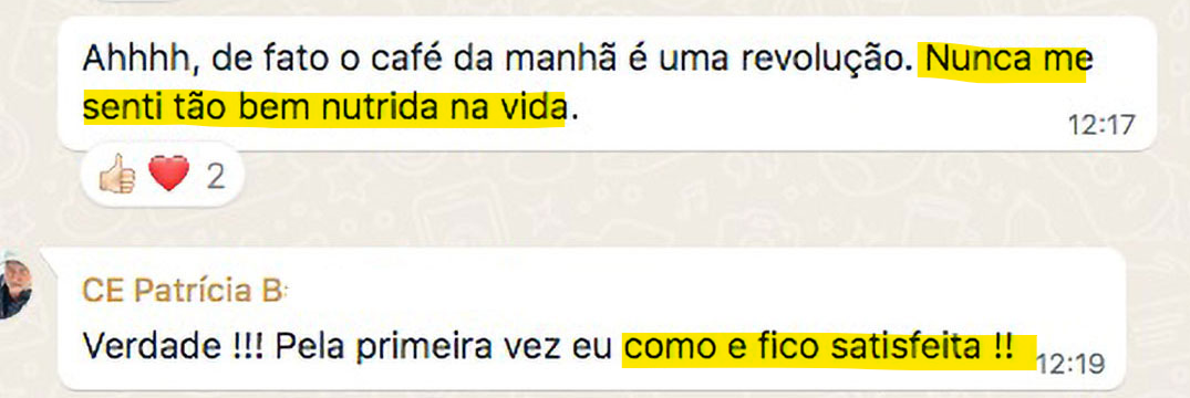 Depoimento de aluna