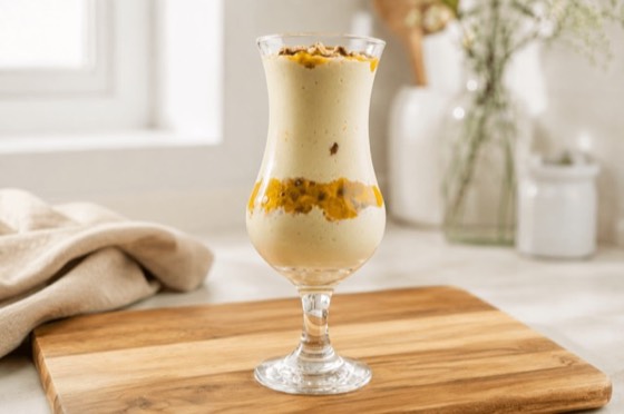 Creme de iogurte e frutas